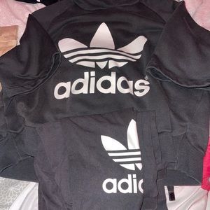 Matching Adidas Set - Logo Printed Hoodie & Leggings